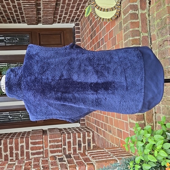 NWT The North Face Furry Deep Blue Fleece Vest - Picture 8 of 14